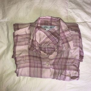 Pink Old Navy flannel